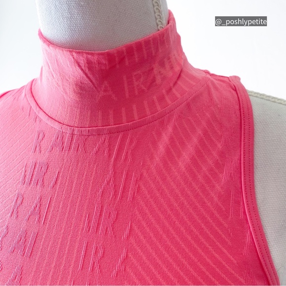 Nike XS hot pink sleeveless mock neck bodycon midi dress - Picture 4 of 16